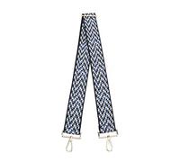 Camera Strap, Vintage Camera Strap Woven Thickened Webbing Polyester Camera Neck Strap Adjustable Camera Shoulder Strap for Digital SLR Camera (Black Blue White)