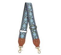 Camera Strap, Vintage Embroidered Camera Strap Thickened Polyester Camera Neck Strap Universal Adjustable Camera Shoulder Strap for Digital SLR Camera (Blue)