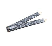 Camera Strap Woven Polyester Webbing, Press Lock Widened Shoulder Strap,Camera Neck Shoulder Strap for Outdoor Photography Equipment (Black Blue White)