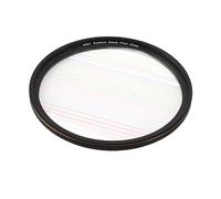 Camera Streak Star Filter, Easy to Install Point-to-line Portable Optical Glass Camera Filter for Night Photography (82mm)