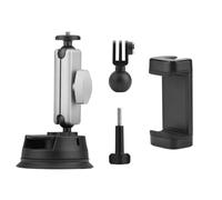 Camera Suction Cup Car Mount Stand Phone Holder Windshield Vehicle Window Attachment 360 Degree Rotating Pocket 3 Vehicle Window Camera