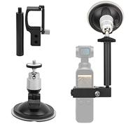 Camera Suction Mount, Car Bracket Suction Cup Holder Aluminum Alloy Plastic Camera Stand for DJI OSMO POCKET/POCKET 2 Camera