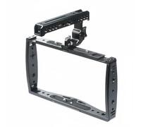 Camera Support Bracket Handheld Camera Frame Anodized Aluminum Cage Easy Assembly Click in Structure Suitable for Action Filming Underwater, color to 1, style to 1