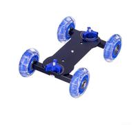 Camera Table Dolly Slider Electric Rail System Portable Lightweight Design for Mirrorless for camcorder Dynamic Tracking Shots 22lbs Cap(Back)