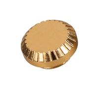 Camera Terminal Cap for Shutter-Release or Sync, Gold | Round Metal Cover Form, Places a Barrier Over the Exposed Terminal Opening to Keep the Connection Point Covered