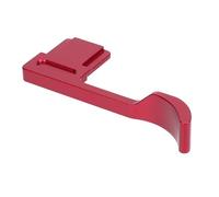 Camera Thumbs Up Grip, Aluminum Alloy Thumb Up Rest Hand Grip, Hot Shoe Thumb Rest Support Holder for A7CR A7CRII Mirroless Cameras (Red)