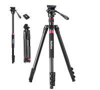 Camera Tripod, 70" Video Tripod with Fluid Head, Aluminum Heavy Duty Tripod with Carry Bag, Professional Camera Tripods & Monopods, Compatible with Canon, Sony, DSLR, Camcorder (TM70-FB1)