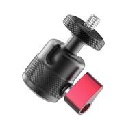 Camera Tripod Adapter With Full Rotation For Various Action Cameras Fill Light Mount Secure 1/4" Mount Aluminum Black