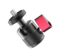 Camera Tripod Adapter With Full Rotation For Various Action Cameras Fill Light Mount Secure 1/4" Mount Aluminum Black Camera Mount Bracket