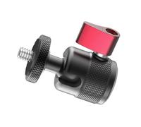 Camera Tripod Adapter With Full Rotation For Various Action Cameras Fill Light Mount Secure 1/4" Mount Aluminum Black