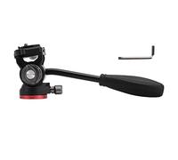 Camera Tripod Ball Head 360 Degree Professional Adjustable Hydraulic Damping Video Tripod Head SLR Micro SLR Cameras Compact Portable Aluminum Alloy Black