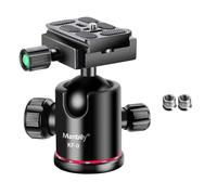 Camera Tripod Ball Head Manbily 36mm 360° Panoramic Photography Ballhead Mount Head with 1/4 Quick Release Plate for Tripod, Monopod, DSLR Camera Camcorder,Max. Load 17.6Lbs/8KG (KF-0)