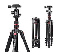 Camera Tripod, BONFOTO B690A Compact Lightweight Aluminum Travel Tripod with 360 Degree Ball Head,Compatible with DSLR Cameras, Mobile Phones, Projector, Binoculars, Spotting Scope