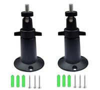 Camera Universal Mounting Bracket,Adjustable Wall Metal Bracket,Compatible with Arlo Pro/Pro2/Pro3/Pro4/Ultra 2,Compatible with Blink Outdoor/Indoor/XT/XT2/Mini Cam,ect. (2 Pcs Black,)