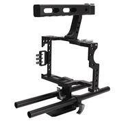 Camera Video Cage, Aluminium Alloy Camera Protective Cage, for A7 A7II A7S A7SII A7R A7RII A6000 A6300 A6600 A6400 A7C, with Top Handle, Vlogging Film Movie Making Stabilizer