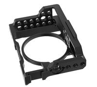 Camera Video Cage, Aluminum Alloy 1/4 & 3/8 Screw Hole, Locating Holes Camera Cage Rig, 360 Degree Protection Camera Cage with Cold Shoe Mount for RX100 M1 M2 M3 M4 M5 M6 M7
