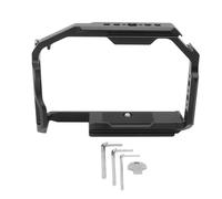 Camera Video Cage, Aluminum Alloy Protective Video Making Camera Rig with 1/4 3/8 Inch Hole Cold Shoe Mount for FUJIFILM XH2 XH2S Full Camera Cage