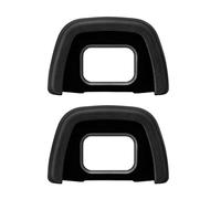 Camera Viewfinder Eyecup Pair with a Raised Surround, Black | Rectangular Center Opening, Raised Surround for Viewfinder Access, Two Matching Black Eyecups Included in the Set