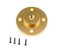 Camera Wall Mount Base with Four-Hole Fixed, Gold Color | Four Screw Positions Around the Base, Fixed Installation on and Desktops, Matching 1 / 4-20 Device Connection