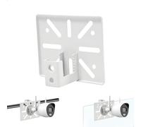 Camera Wall Mount Mast Mount Camera Pole Mount Universal Metal Clamp Mount Wall Mount for Security Cameras Non-Slip Prongs Suitable for Mounting on Posts White