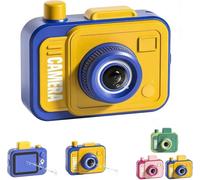 Camera Water Gun for Summer, Prank Water Gun with Backwards and Forwards Spray, Mini Camera Design Water Toy for Pool Beach Outdoor Play, Refillable Water Shooter (Blue)