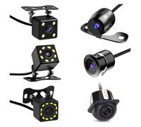 Camera With Night Vision Front View Camera Backup Car Rear 170° Wi Angle Reverse Parking IP68 Waterproof CCD LED Backup Monitor HD Night Image(1set cable)