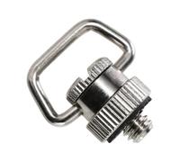 Camera Wrist Strap Connector 1/4 Inch Screw Mount, Metal Loop Hardware, Fast Carry Accessory, Daily Photo Walk Replacement Piece Camera Strap Screw Mount Wrist Connector Lanyard Adapter Metal