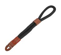 Camera Wrist Strap, Handmade Cotton Camera Hand Strap Breathable Anti lost Quick Release Lanyard for Digital Cameras (Black)