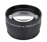 Camera Zoom Lens, 58MM 2X Magnification Teleconverter Cell Phone Telephoto Lens with High Definition for Camera Lens