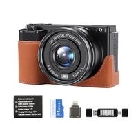 Cameras for Photography 12X Optical Zoom: 64MP 4K Digital Camera with 1/2.8-Inch Sensor, Auto-Focus Video Camera Built-in Wi-Fi Includes 64GB Memory Card