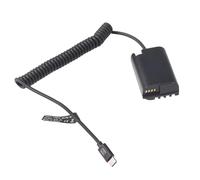 Cameras Power Supply Dummy Battery, DMW-BLK22/DCC17 Converter Coupler Charger Kit for Panasonic GH5M2, with USB-C Cable