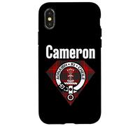 Cameron Clan Scottish Name Coat Of Arms Tartan Case for iPhone X/XS