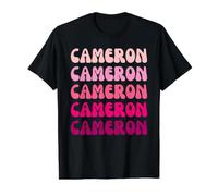 Cameron First Name Minimalist Design Value Graphic T-Shirt, Men, Black, M
