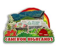 Cameron Highlands Malaysia 3D Fridge Magnet Wooden City Travel Souvenir Refrigerator Stickers Home Kitchen whiteboard Decor