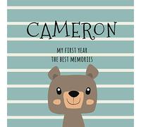 Cameron My first year the best memories: Perfect Babyparty or Babyshower Gift - Keepsake Baby Book for new parents - Memory Journal for every week - Newborn Pregnancy Gift- Parents of Cameron