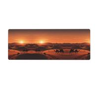 Cameron Pattern Oversized Keyboard and Mouse pad 12x31.5 inches, Lock-Edge Design, Non-Slip and wear-Resistant,