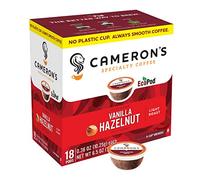 Cameron's Coffee Single Serve Pods, Flavored, Vanilla Hazelnut, 18 Count (Pack of 1)