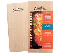 Camerons Premium Natural Alder Grilling Planks, 5.5x11.5 Boards, 2 Pack | Alder Wood for Use on Barbecue Gas & Charcoal Grills, Infuse Smoky Flavor in BBQ Salmon, Fish, Pork, Veggies, Made in the USA