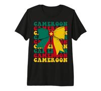 Cameroon Cameroonian Pride Coquette Bow Flag Premium T-Shirt