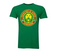 Cameroon Women's Womens African Nations Winners T-Shirt in Green | Size: Small Cameroon Green S