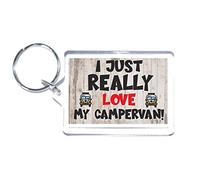Camervan Lover Gift - Novelty Keyring - I Just Really Love My Campervan - Great Present