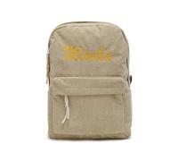 Camibear Personalized Corduroy Backpack for Women with Embroidery Name,Large College Backpacks, Lightweight Travel Backpacks (Brown)