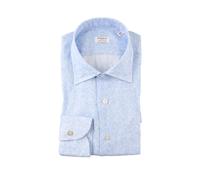 Camicia 100% Lino - male - Borriello Napoli - Formal Shirts - Blue - L - Shirts L
