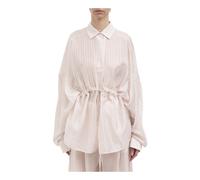 Camicia Dalida in Mussola Rigata - female - TheLatest - Shirts - White - S - Blouses & Shirts S