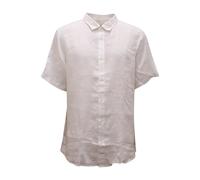 Camicia Exchange Regular Linen Shirt - male - Armani - Short Sleeve Shirts - White - XL - Shirts XL