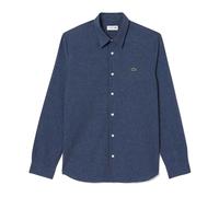 Camicia in chambray di cotone - male - Lacoste - Casual Shirts - Blue - 2XL - Shirts 2XL