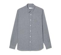 Camicia in flanella di cotone - male - Lacoste - Casual Shirts - Blue - 2XL - Shirts 2XL