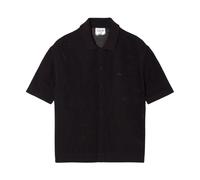 Camicia in maglia traforata effetto coccodrillo - male - Lacoste - Short Sleeve Shirts - Brown - M - Shirts M