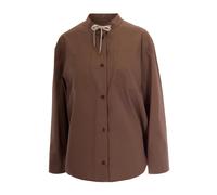 Camicia Popeline - female - Max Mara Studio - Shirts - Brown - 2XS - Blouses & Shirts 2XS