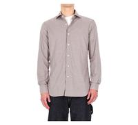 Camicia sartoriale micro quadretto linea Culto, male, Barba, Casual Shirts, Multicolor, L, Shirts L